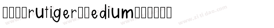 SALFrutiger-Medium字体转换