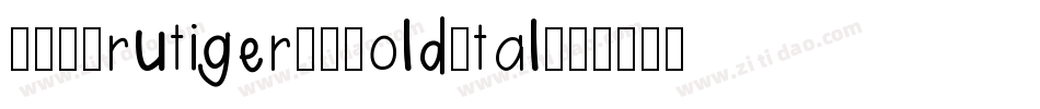 SALFrutiger-XBoldItal字体转换