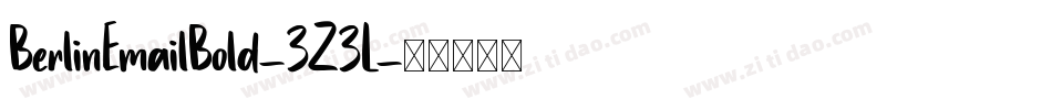 BerlinEmailBold-3Z3L字体转换