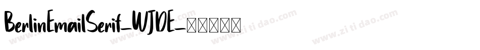 BerlinEmailSerif-WJDE字体转换