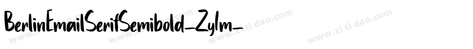 BerlinEmailSerifSemibold-Zy1m字体转换