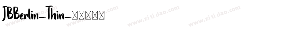 JBBerlin-Thin字体转换