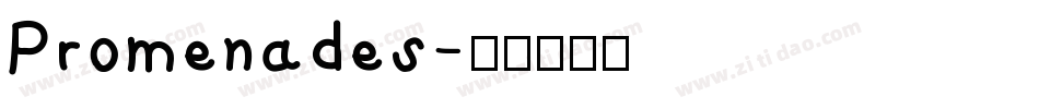 Promenades字体转换