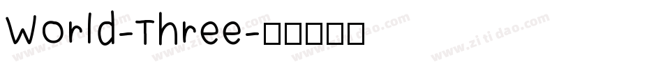 World-Three字体转换