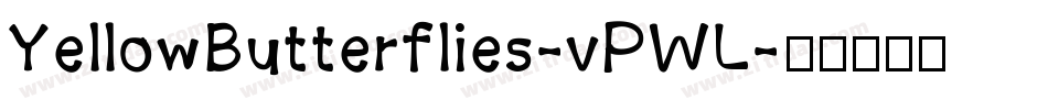 YellowButterflies-vPWL字体转换