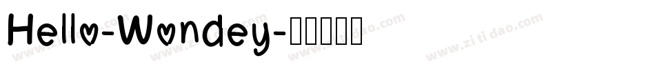 Hello-Wondey字体转换