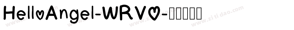HelloAngel-WRVO字体转换