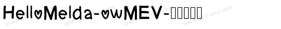 HelloMelda-owMEV字体转换
