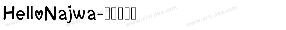 HelloNajwa字体转换