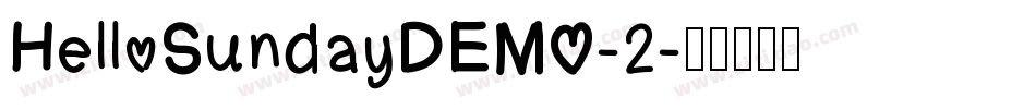 HelloSundayDEMO-2字体转换