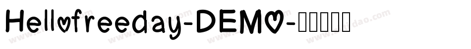 Hellofreeday-DEMO字体转换