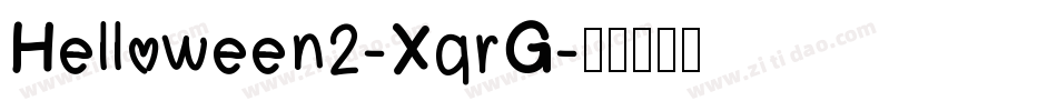 Helloween2-XqrG字体转换