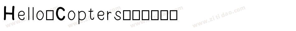 Hello-Copters字体转换