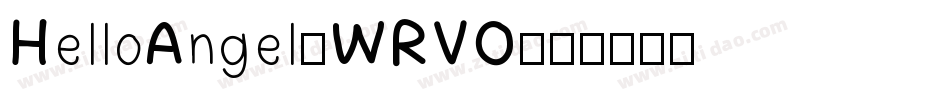 HelloAngel-WRVO字体转换