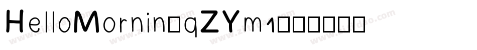 HelloMornin-qZYm1字体转换