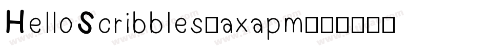 HelloScribbles-axapm字体转换
