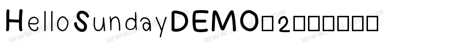HelloSundayDEMO-2字体转换