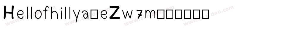 Hellofhillya-eZw7m字体转换