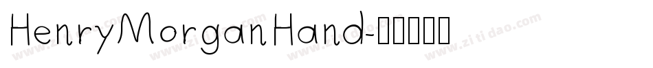 HenryMorganHand字体转换