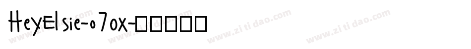 HeyElsie-o7Ox字体转换