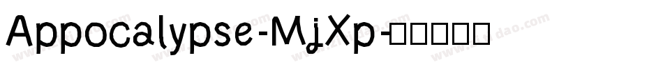 Appocalypse-MjXp字体转换