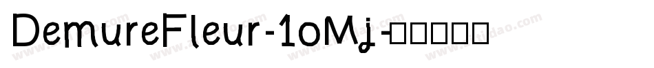 DemureFleur-1oMj字体转换