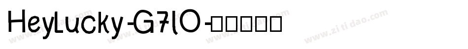 HeyLucky-G7lO字体转换