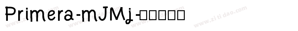 Primera-mJMj字体转换