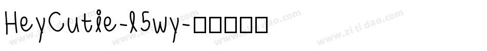 HeyCutie-l5wy字体转换