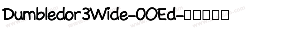 Dumbledor3Wide-0OEd字体转换
