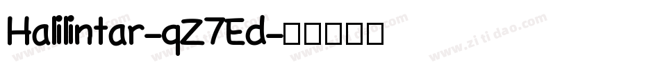 Halilintar-qZ7Ed字体转换