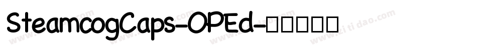 SteamcogCaps-OPEd字体转换