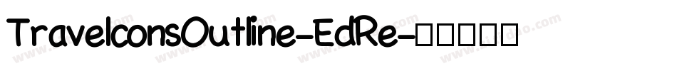 TravelconsOutline-EdRe字体转换