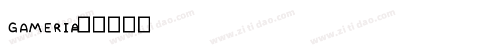 GAMERIA字体转换