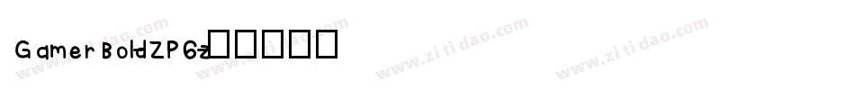 GamerBold-ZP6z字体转换