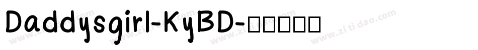 Daddysgirl-KyBD字体转换