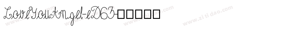 LoveYouAngel-eD63字体转换