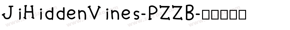 JiHiddenVines-PZZB字体转换