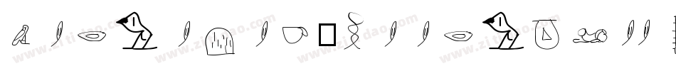 Meroitic-Hieroglyphics字体转换