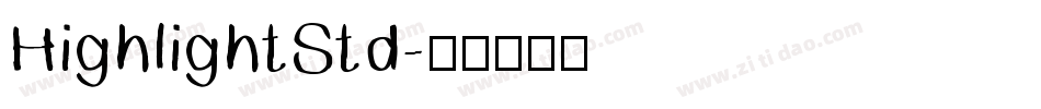 HighlightStd字体转换