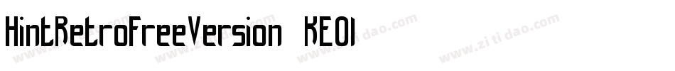 HintRetroFreeVersion-KEOl字体转换