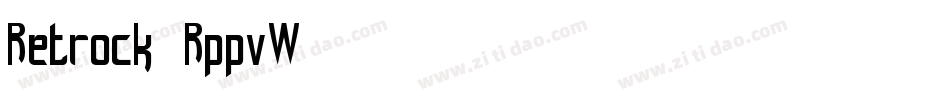 Retrock-RppvW字体转换