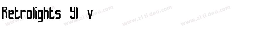 Retrolights-Yl2v字体转换