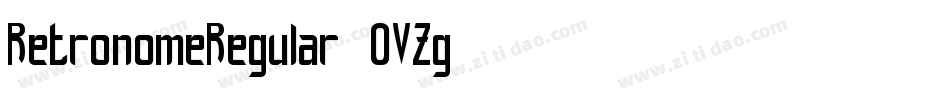 RetronomeRegular-OVZg4字体转换