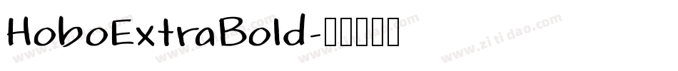 HoboExtraBold字体转换