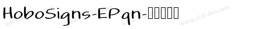 HoboSigns-EPqn字体转换