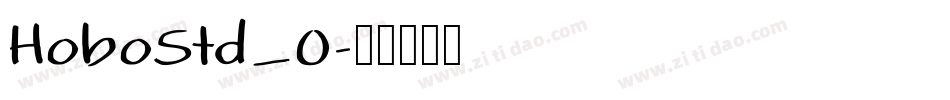 HoboStd_0字体转换