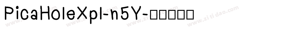 PicaHoleXpl-n5Y字体转换