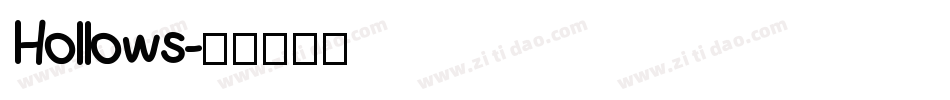 Hollows字体转换