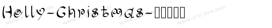 Holly-Christmas字体转换